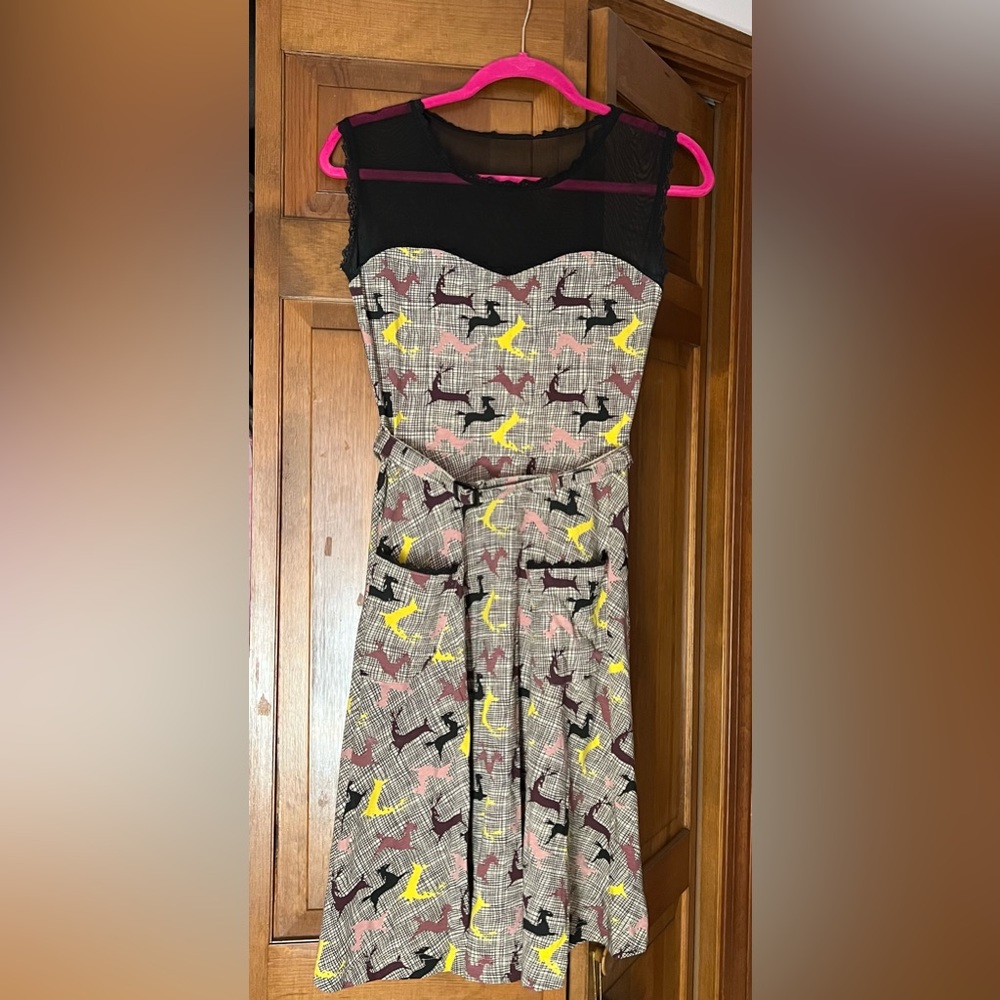 Effie’s Heart Dress with sheer black neckline